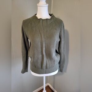 J.Crew Mock Neck Cable Knit Top